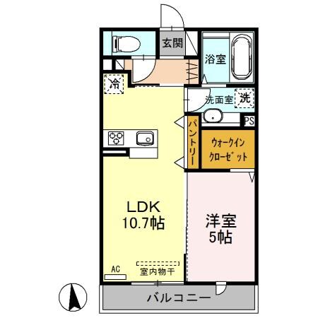 セブンアウルズⅡの物件間取画像