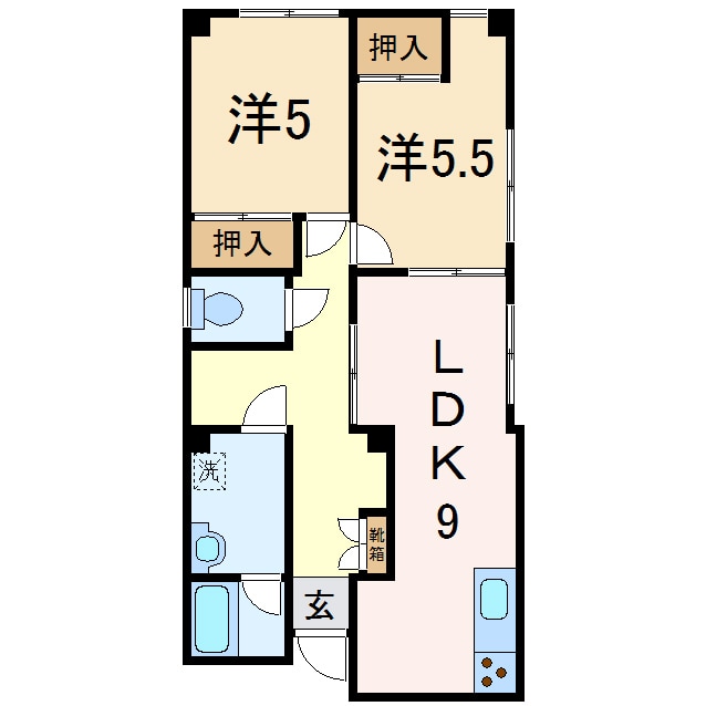 アプローズ（日赤町）の物件間取画像