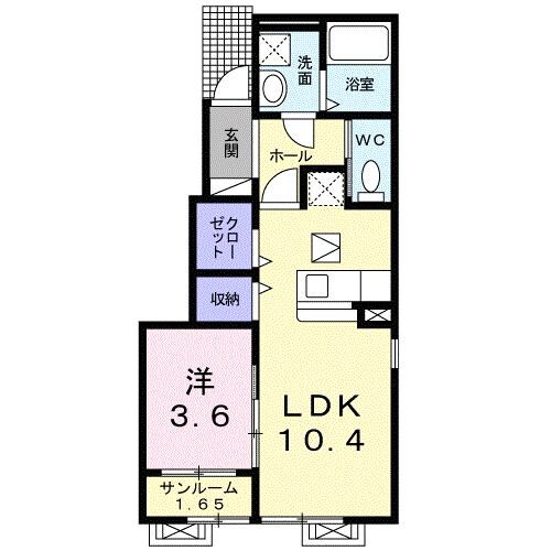 サニーハウスⅡの物件間取画像