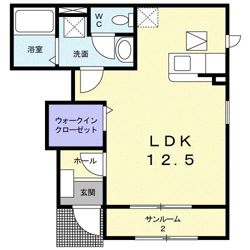 サウスガーベラの物件間取画像