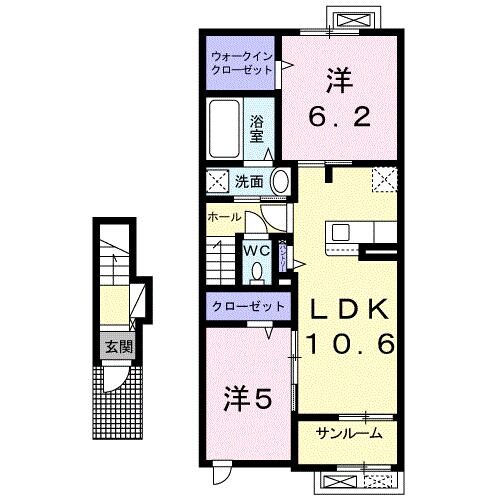 グレイス ヴィラＡの物件間取画像