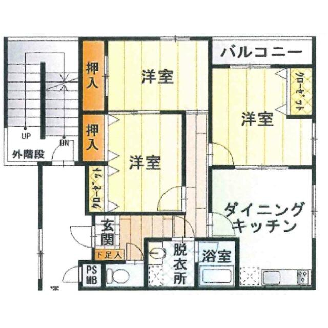 ウェステリア台町の物件間取画像