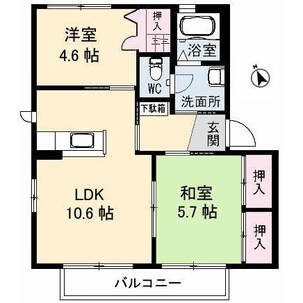 シャーメゾン西平原の物件間取画像