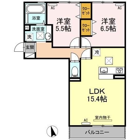 ハーベスト　コートの物件間取画像