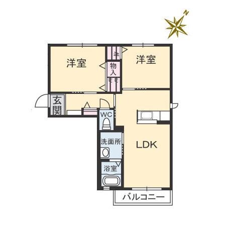 コスモパークペガサスの物件間取画像