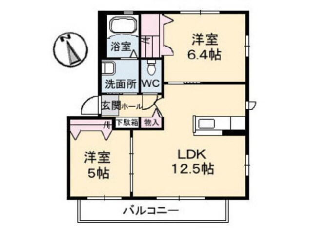 シャーメゾントゥモローABCの物件間取画像