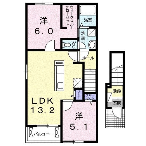 ＢＥＳＴ　ＨＯＵＳＥ　Ⅱ　Ａの物件間取画像