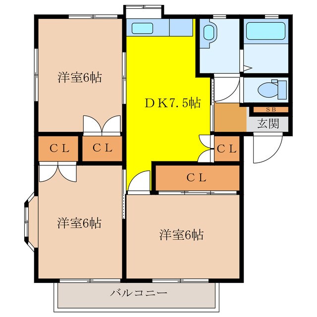 ハイムルーラルⅠの物件間取画像