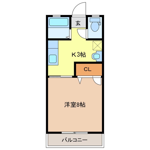 富士ハイツＳの物件間取画像