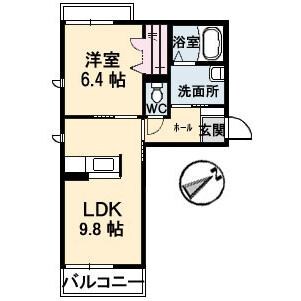 シャーメゾン東本町の物件間取画像