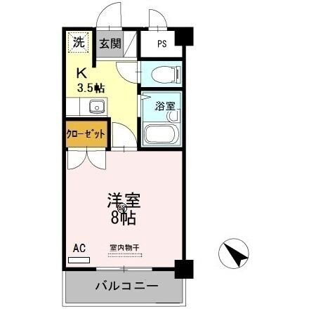 マンション　杏明館の物件間取画像