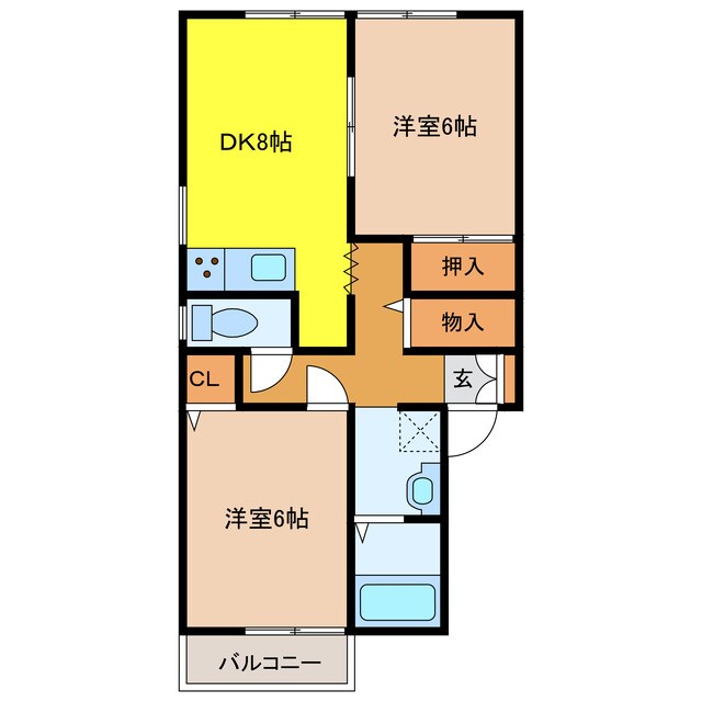 セジュールマツミの物件間取画像