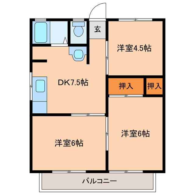 パナハイツ加藤の物件間取画像