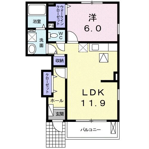 キャトル　セゾンＡの物件間取画像