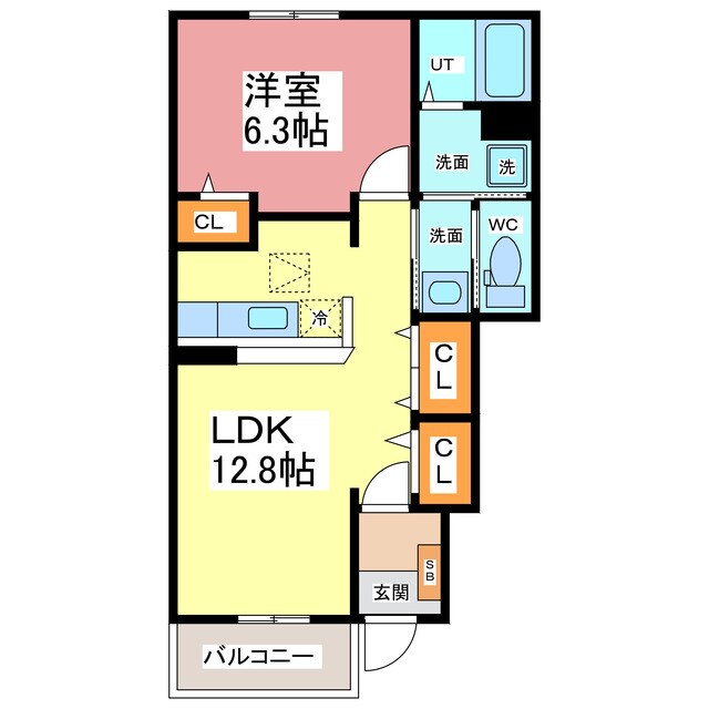 カーサ・プラシード　Ⅱの物件間取画像