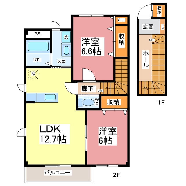 ノースコア北府　Ⅱの物件間取画像