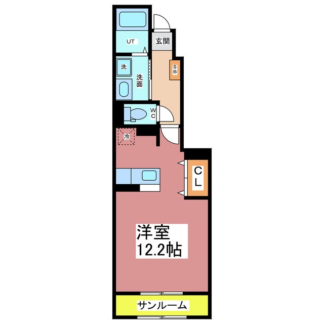 サウス・アヴェニュー　Ａ棟の物件間取画像