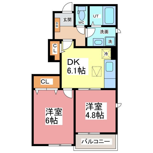 ドゥ　ロンタン　Ⅰの物件間取画像