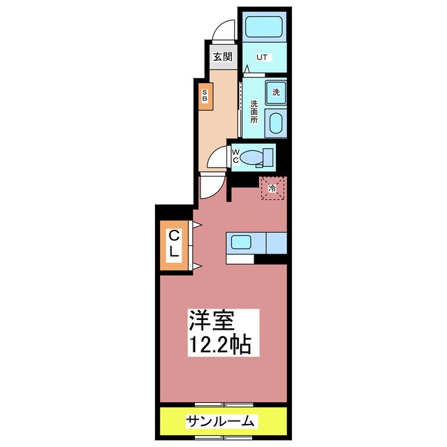 ヴィラ　サン　Ａ・Ｂの物件間取画像