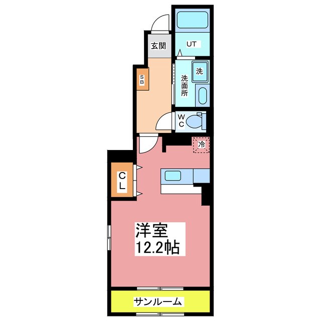 リヴァサーヂＡ・Ｂの物件間取画像