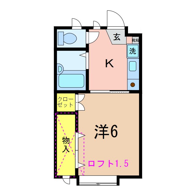 第二太陽コーポの物件間取画像