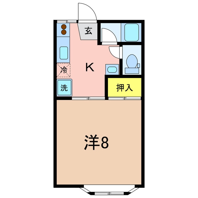 コーポこすもの物件間取画像