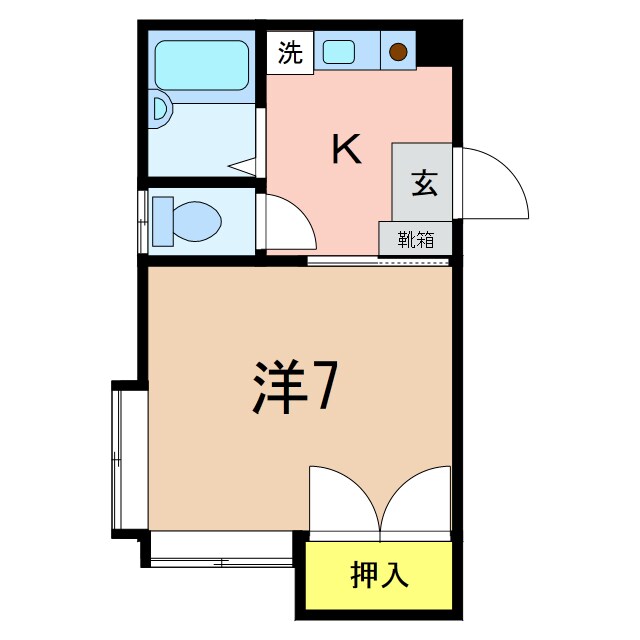 コスモス砂山Ａの物件間取画像