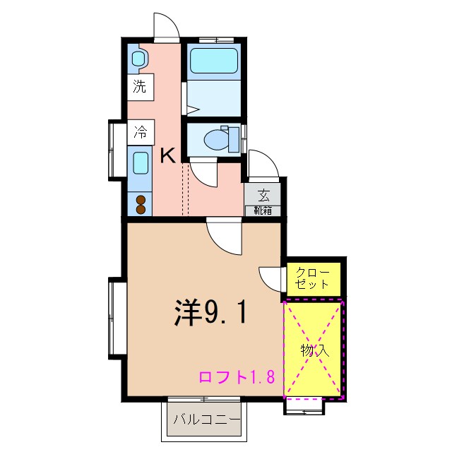 ハウス寿一の町の物件間取画像