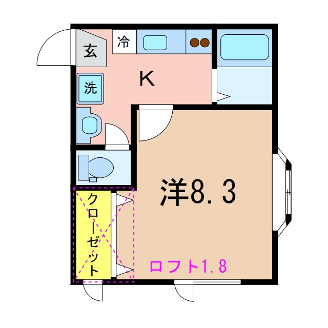 ハイツオリーブの物件間取画像