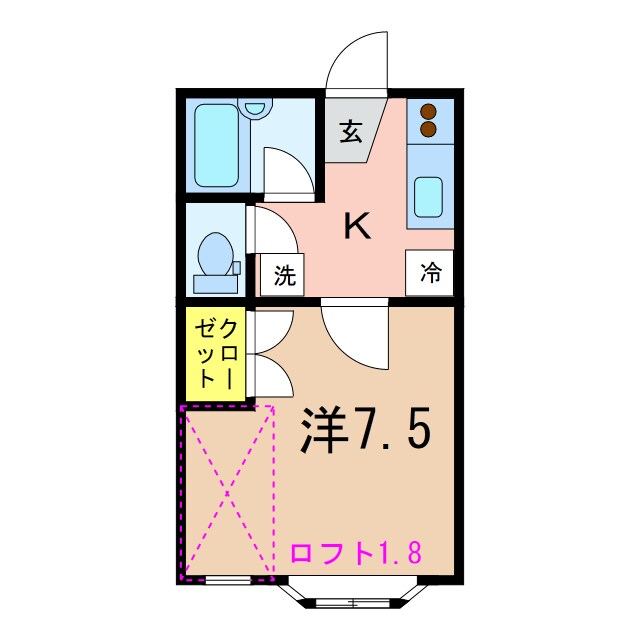 ハイツインプレスの物件間取画像