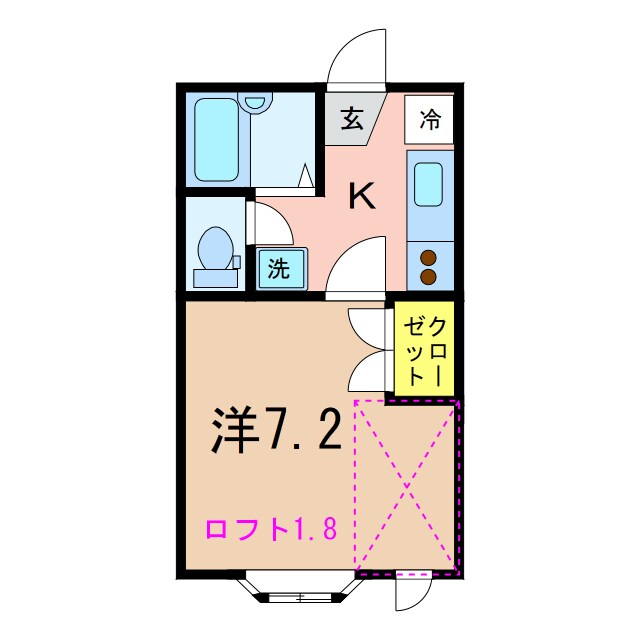 ハイツルピナスの物件間取画像