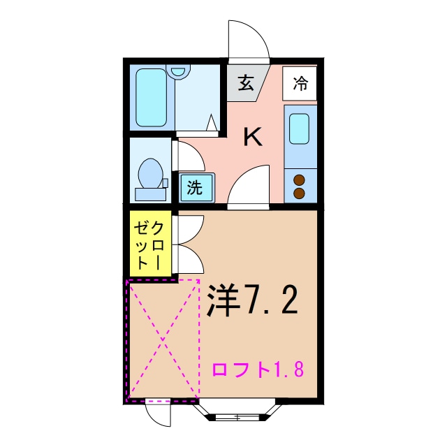 ハイツルピナスの物件間取画像