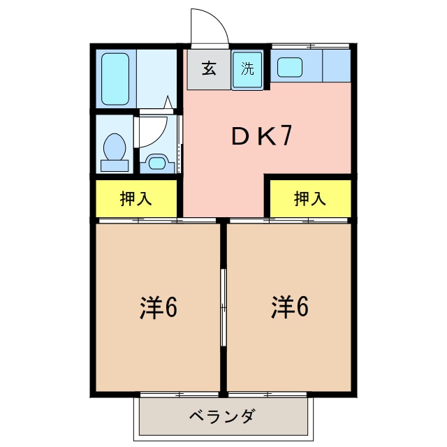 コーポ佐々木の物件間取画像