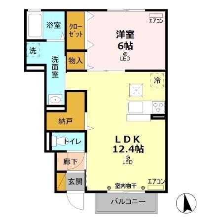 ドルチェⅠの物件間取画像