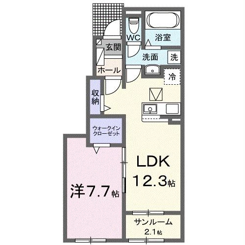 グラシアⅣの物件間取画像