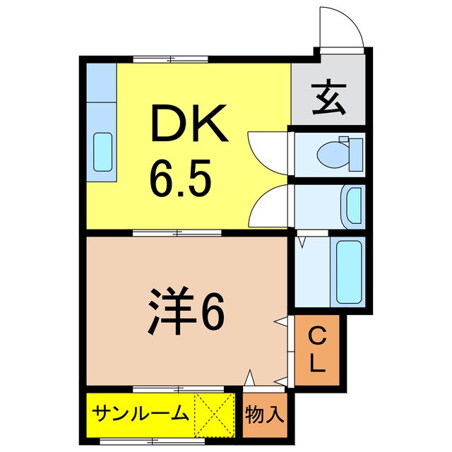 新庄駅 徒歩19分 1階の物件間取画像