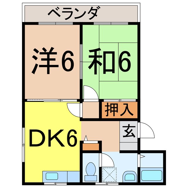 新庄駅 徒歩15分 3階の物件間取画像