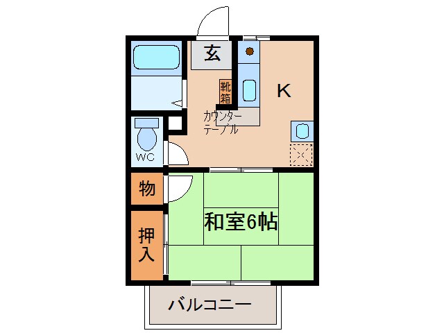 ＣＯＳＭＯⅠの物件間取画像