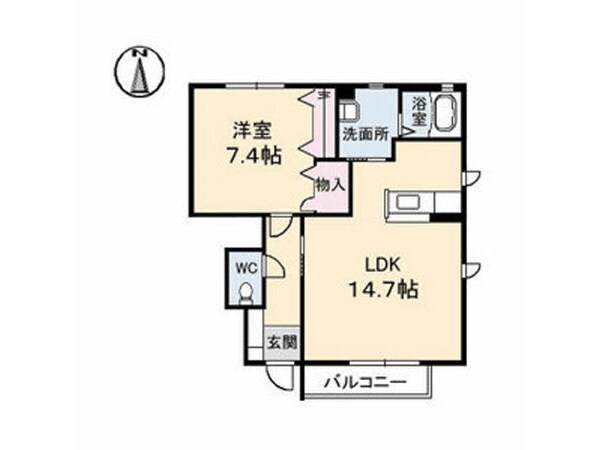 ウエストツリー C棟の物件間取画像