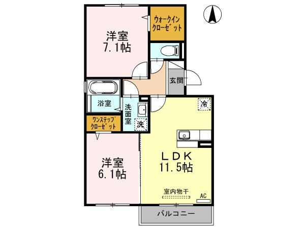 アヴァンツァーレの物件間取画像