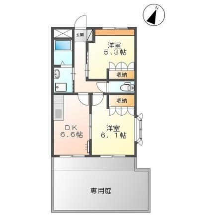 ハピネスⅠの物件間取画像