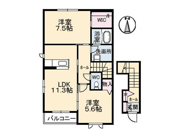 シャーメゾン モモの物件間取画像