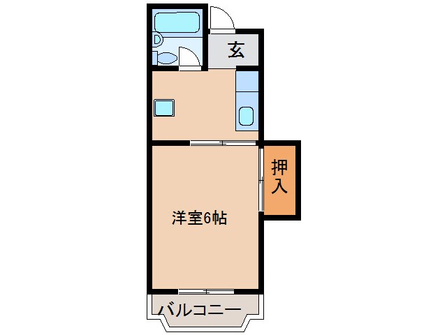 古川マンションの物件間取画像