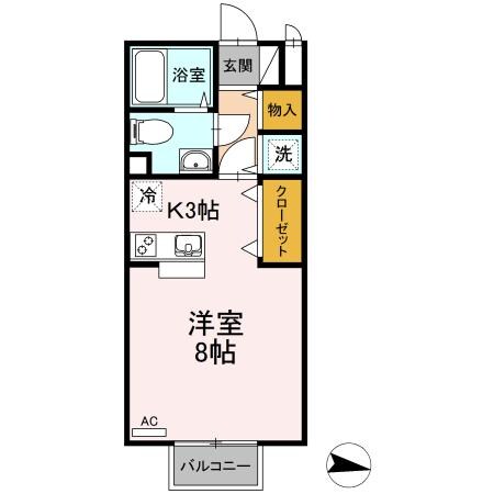 プティ・クールの物件間取画像