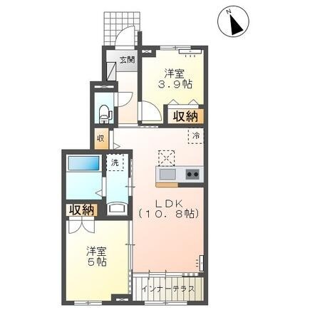 プレジャーの物件間取画像