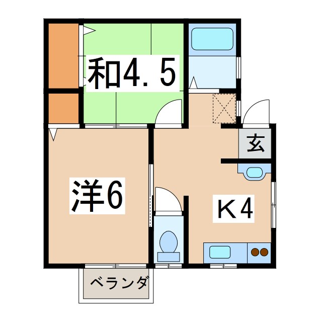 ジョイフルハウス２１の物件間取画像