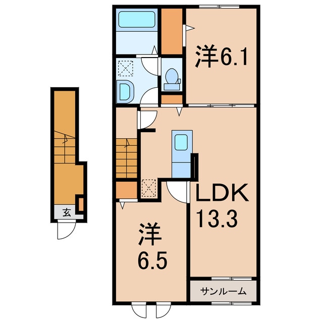 ラピスールの物件間取画像