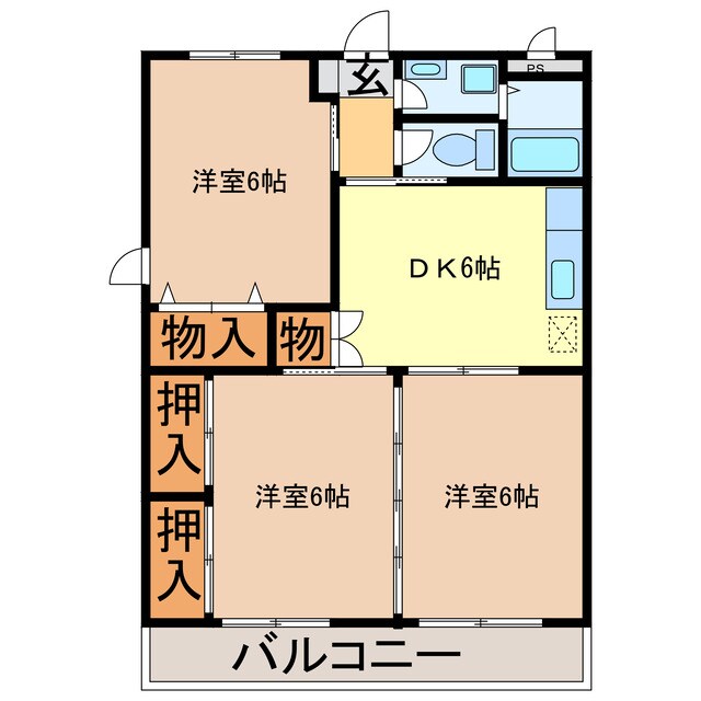 第２トヨタマンションの物件間取画像