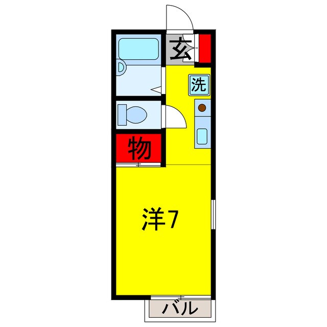 フローラＡ・Bの物件間取画像
