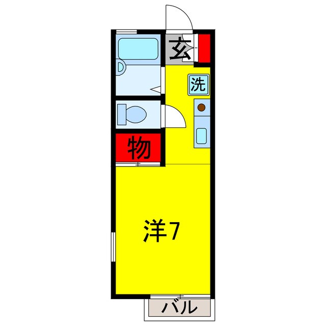 フローラＡ・Bの物件間取画像